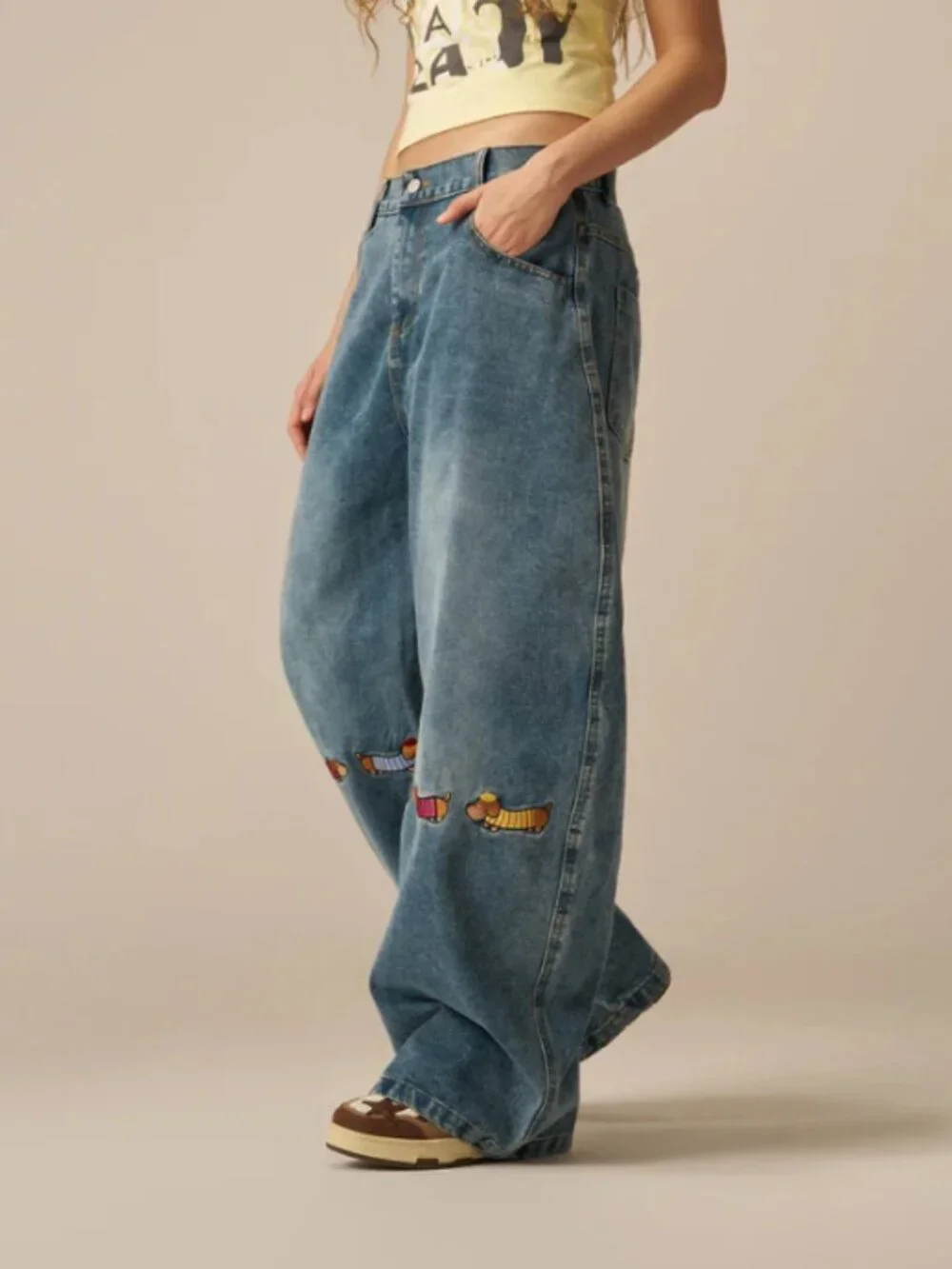 Aelfric Eden Baggy Barrel Dog Jeans - Picture 5 of 8